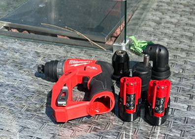 Milwaukee M12FDDXKIT-202X 12V 2 x 2.0Ah Li-Ion RedLithium Brushless Cordless 4 in 1 Drill Driver