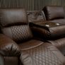 Roman Leather Manual Recliner Sofa Set Image 5