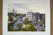 Cork City Art Print | 1980s Irish Painting by Anna O'Hara | Cork Heritage | Gift for Cork Locals, Natives &amp; Expats