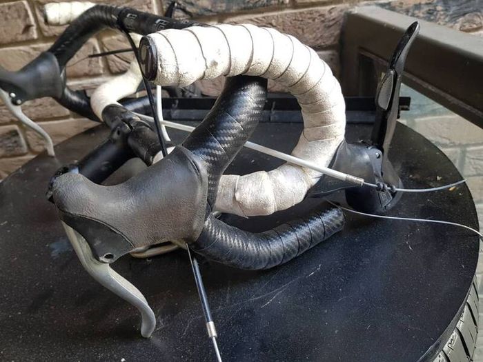 racing  handlebars and pedals
