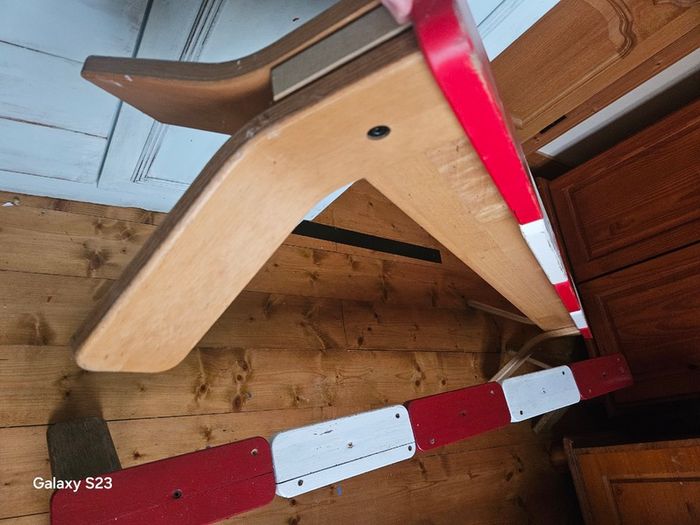 Wooden gymnastics beam