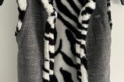 Le Chic brand Girls reversible gilet and Country kids grey tights  Age 6 years