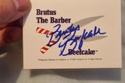 WWF Brutus The Barber Beefcake Signed Card - WWE