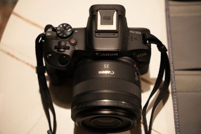 Canon EOS R50 Bundle: Body (6k Shutter) + 18-45mm Kit Lens + RF 35mm f/1.8 Prime