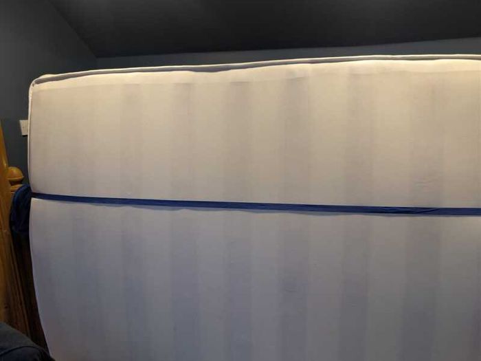 Pine Bed + mattress with FREE lockers and dresser for sale