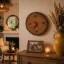 Handmade Wooden Clock Natural Wood Slice Silent Movement Image 4