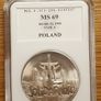 Poland 100000 zlotych 1990 solidarity silver coin Image 2