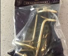 curtain swag holders Bnwt