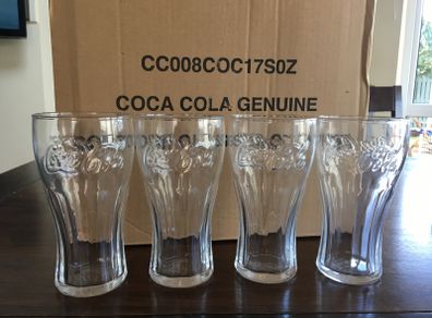 Coca Cola Contour Glasses set of 4