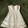 White Elegant Occasion MIDI Dress Size UK 10 Image 2