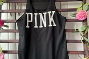 slerpwear Victoria secrets pink black sleepwear vest top size small
