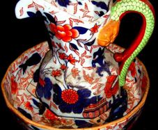 Vintage Ringtons Imari Patterned Jug & Bowl