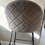 barstools grey velvet Image 2