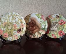 Hudson Middleton Fine Bone China Collectors Decorative Plates
