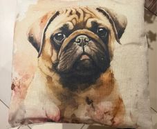 Pug Dog Cushion Cover