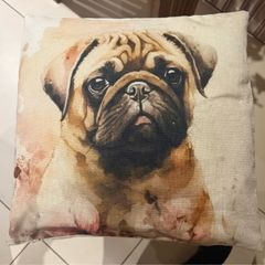 Pug Dog Cushion Cover