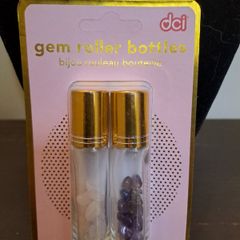 Gem Roller Bottle Set Rose Quartz Amethyst
