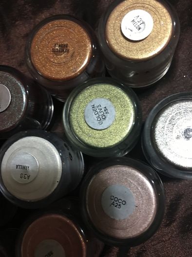 100% genuine mac pigments & glitters