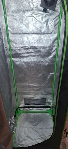 Grow Tent (Used) 60x60x180cm + 75 Watts Full Spectrum LED Grow Light + Fan (Usb-C)