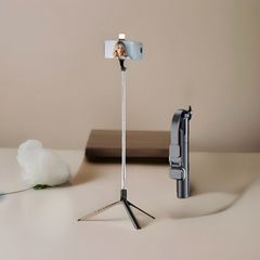 New Black 170cm Bluetooth Selfie Stick Tripod with 2 LED Lights and Remote iPhone & Android
