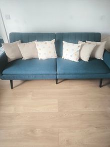 Jysk Harndrup Blue Sofa Bed