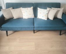 Jysk Harndrup Blue Sofa Bed