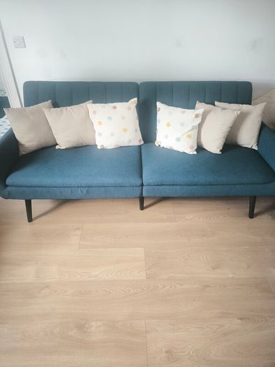 Jysk Harndrup Blue Sofa Bed