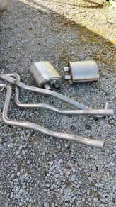 exhaust box and pipes