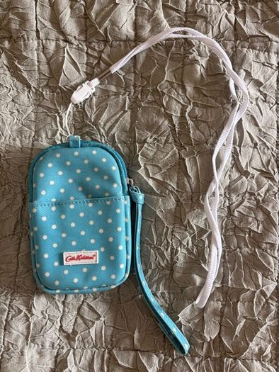 Cath Kidston Polka Dotted Blue Gadget Case for IPod, Camera Etc.