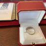 Platinum 5 Stone 1/2 Eternity Diamond  Ring .shared Claw Basket Setting . Diamond Certification And Current Valuation Available . Pm To Discuss Price Image 6