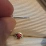 925 Sterling Silver Red Garnet Earrings Image 3