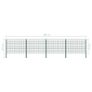 Fence Panel with Posts Iron 6.8x1.2 m Green Image 5
