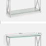 Hall Table - Glass Top Beautiful Console Table Image 2