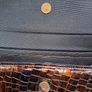 Bronze marble croc Handbag Image 3
