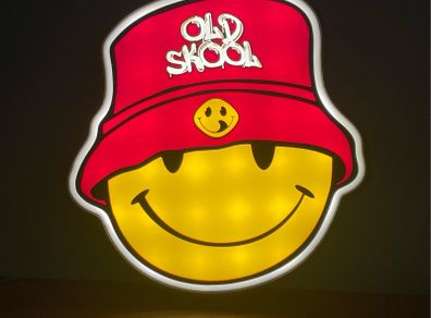 Old Skool Smiley Face Lightbox