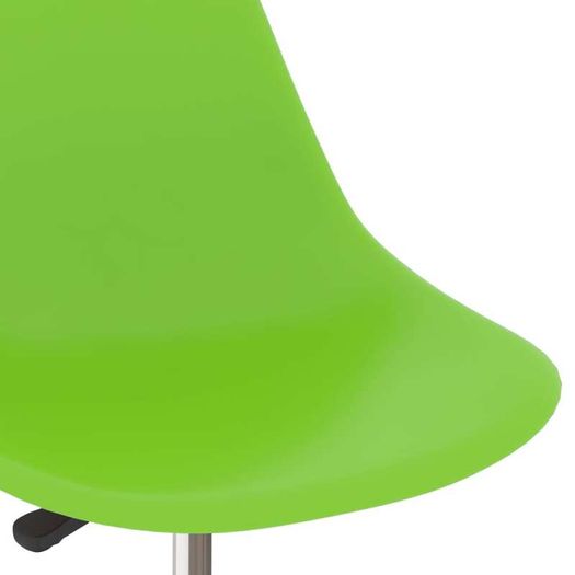 Swivel Dining Chairs 6 pcs Green PP