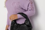 Beautiful Jumper with Lace &amp; Sparkly Gems size 18