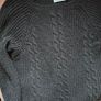 Blue Vanilla Black Cable Knit Midi Dress, ONE SIZE Image 4