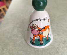 Vintage Porcelain, Souvenir Porcelain Bells, Collectible Bells