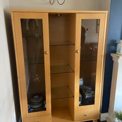 Beech Display Cabinet