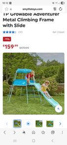 climbing frame and slide