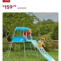 climbing frame and slide