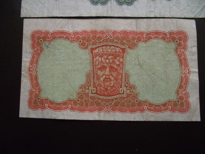 1963 Two Lady Lavery Notes: 10 shillings & 1 Pound