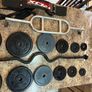 Metal Gym Weights + Bars, Bicep, Triceps + Belt! Image 4