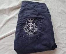 Ralph Lauren cotton jeans size 28/32 zip fly navy in excellent condition