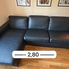 DONATION Leather Corner Sofa