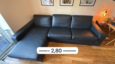 DONATION Leather Corner Sofa