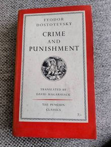 Crime and Punishment 1957 by Fyodor Dostoevsky Penguin Classics in overall good condition see photos FREE STANDARD POSTAGE INCLUDED