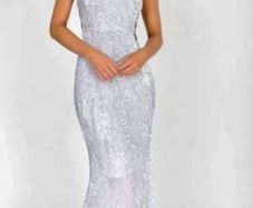 Amazing Sparkle Sequin Silver Dress