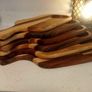 Set of 6 wooden serving paddles (43cm x 19cm) Image 3